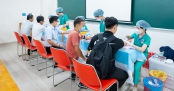 Cán bộ - Giảng viên - Nhân viên HUTECH lấy mẫu xét nghiệm, chuẩn bị chính thức khám sức khỏe định kỳ 2023
