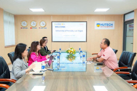 HUTECH làm việc với University of Nevada, Las Vegas, mở rộng hợp tác đào tạo và nghiên cứu trong lĩnh vực kỹ thuật