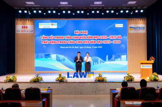 Vinh danh nỗ lực sinh viên Khoa Luật HUTECH, khởi động phong trào năm học mới  2025-2026