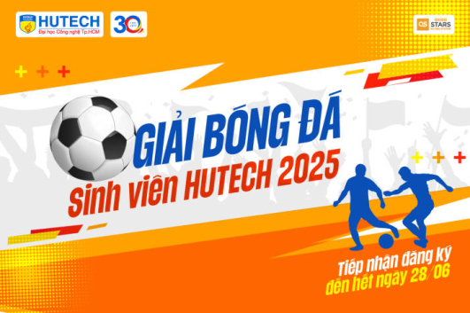 Giải Bóng đá Sinh viên HUTECH năm 2025 tiếp nhận đăng ký đến ngày 28/6 và sẽ khởi tranh vào 7/2025