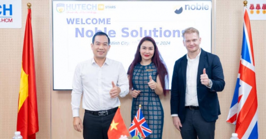 HUTECH mở rộng hợp tác quốc tế với Noble Solutions