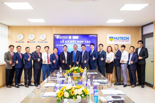 HUTECH ký kết hợp tác với Trường Cao đẳng Dầu khí, Công ty Yumoto Vietnam và Công ty MediWorld