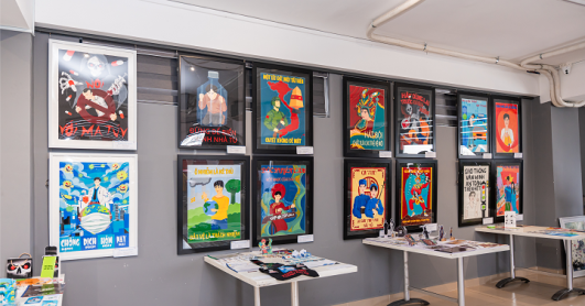 Khi sinh viên Thiết kế đồ họa “lên màu” cho tranh cổ động