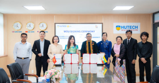 HUTECH ký kết MoU cùng Myitkyina University, nối nhịp học thuật Việt Nam - Myanmar